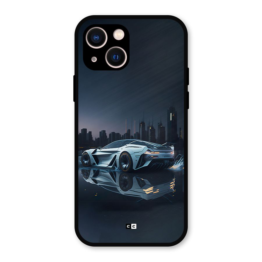 Car of Future Metal Back Case for iPhone 13