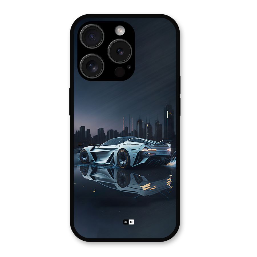 Car of Future Metal Back Case for iPhone 15 Pro