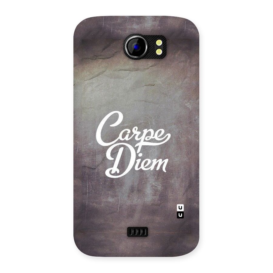 Carpe Diem Rugged Back Case for Micromax Canvas 2 A110
