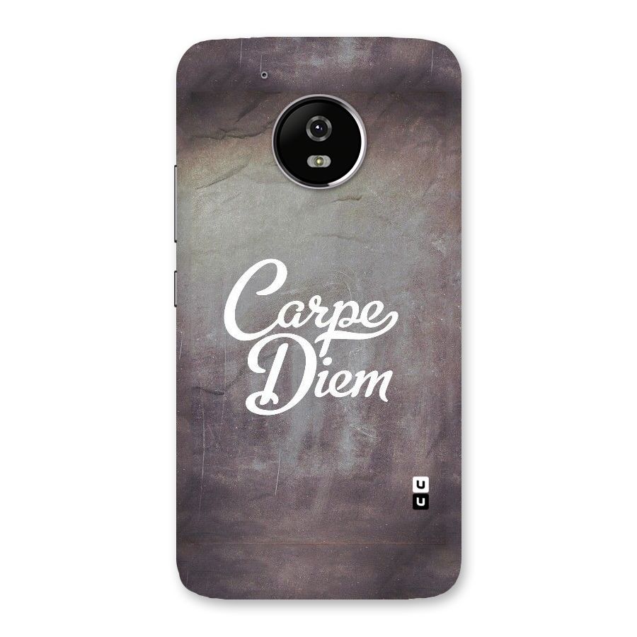 Carpe Diem Rugged Back Case for Moto G5