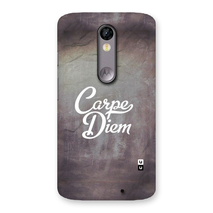 Carpe Diem Rugged Back Case for Moto X Force