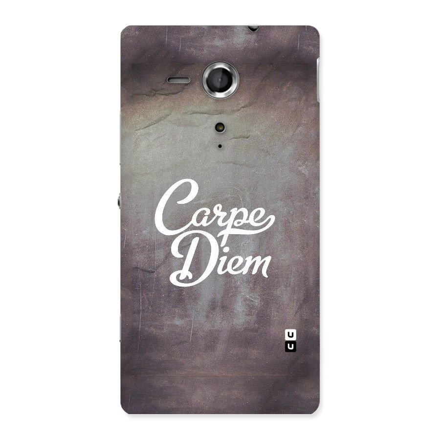 Carpe Diem Rugged Back Case for Sony Xperia SP