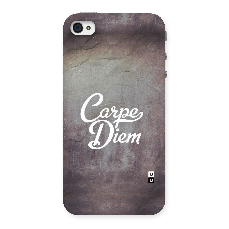 Carpe Diem Rugged Back Case for iPhone 4 4s