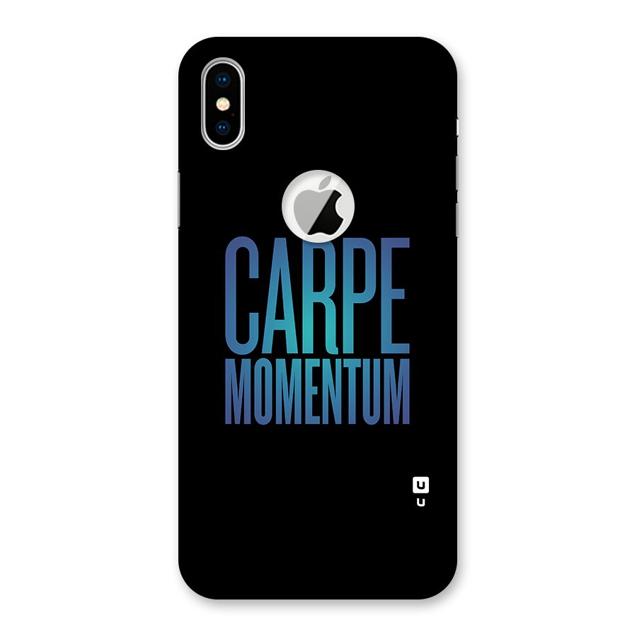 Carpe Momentum Back Case for iPhone X Logo Cut