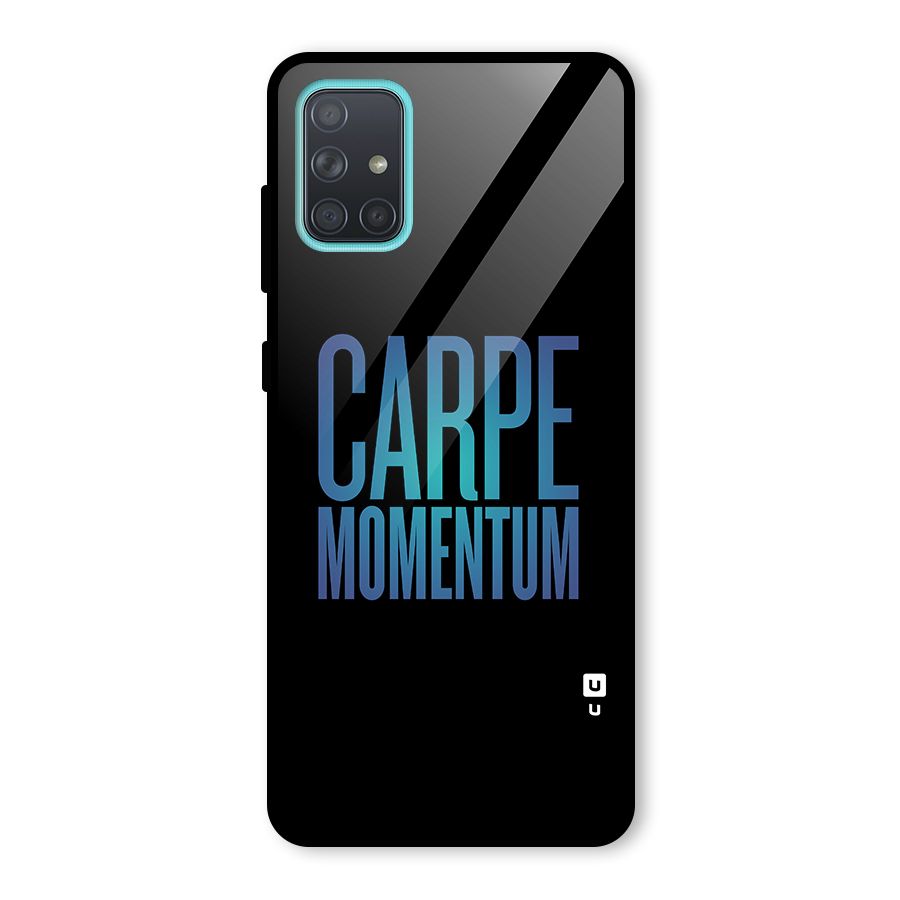 Carpe Momentum Glass Back Case for Galaxy A71