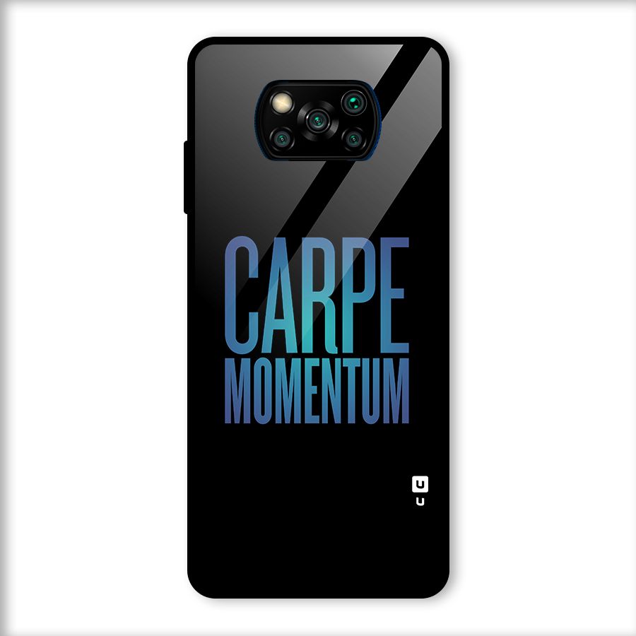 Carpe Momentum Glass Back Case for Poco X3