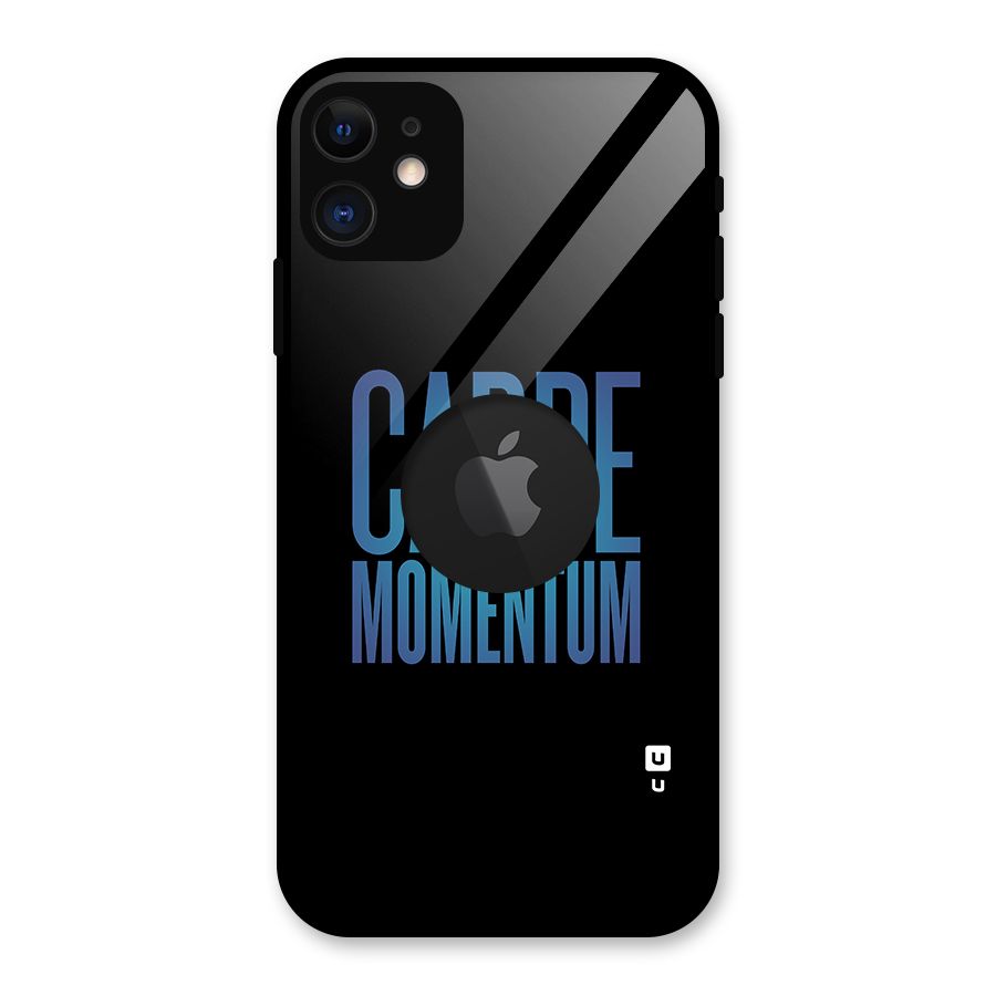 Carpe Momentum Glass Back Case for iPhone 11 Logo Cut