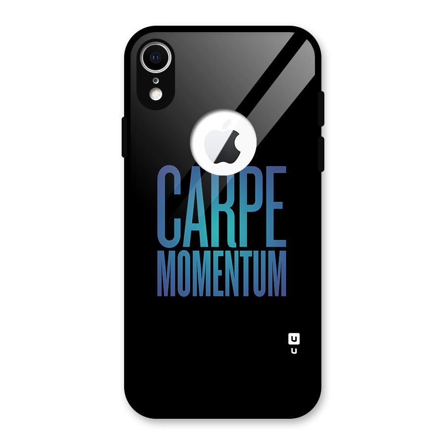 Carpe Momentum Glass Back Case for iPhone XR Logo Cut