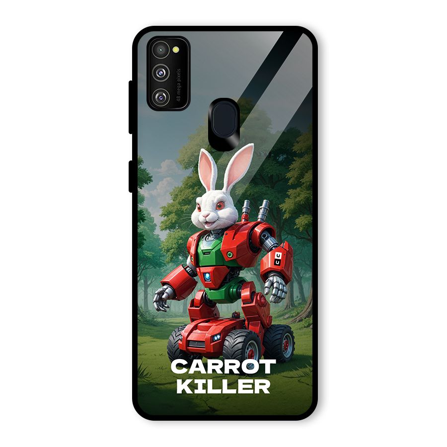 Carrot Killer Glass Back Case for Galaxy M21