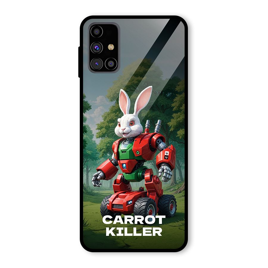 Carrot Killer Glass Back Case for Galaxy M31s