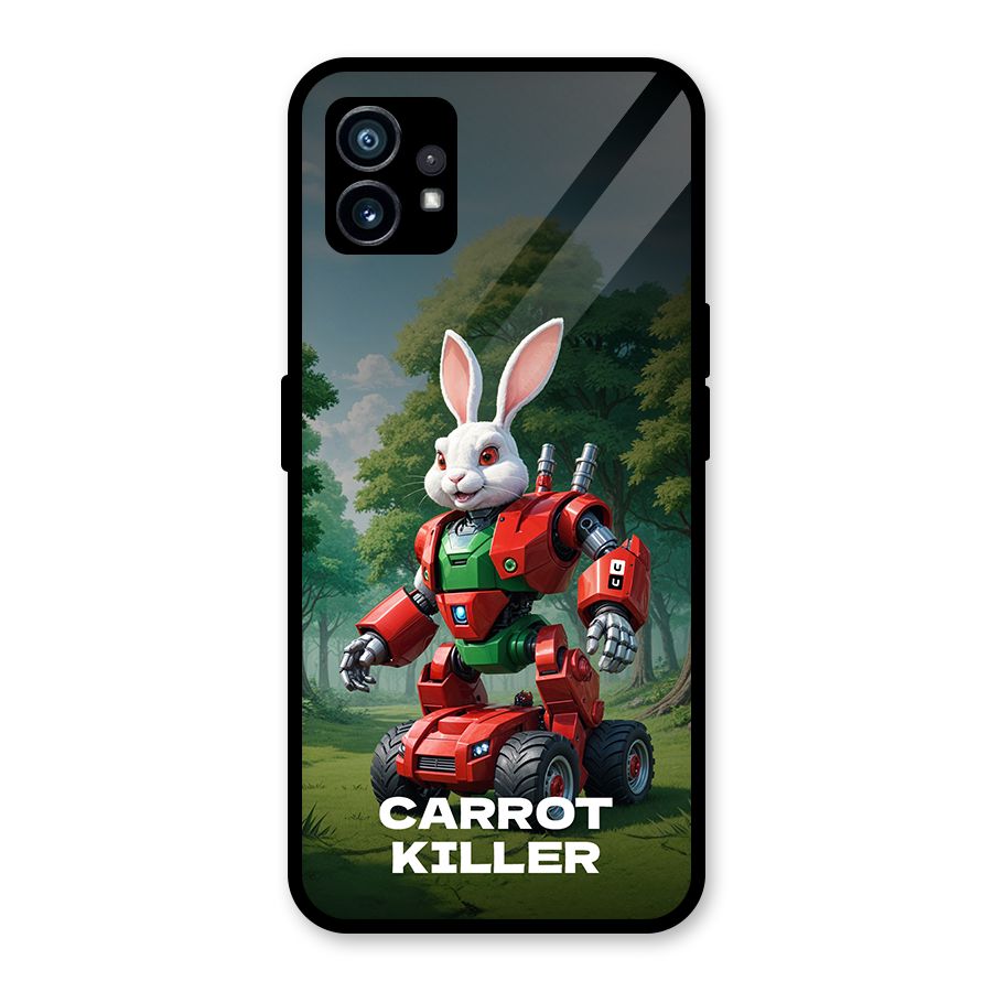 Carrot Killer Glass Back Case for Nothing Phone 1
