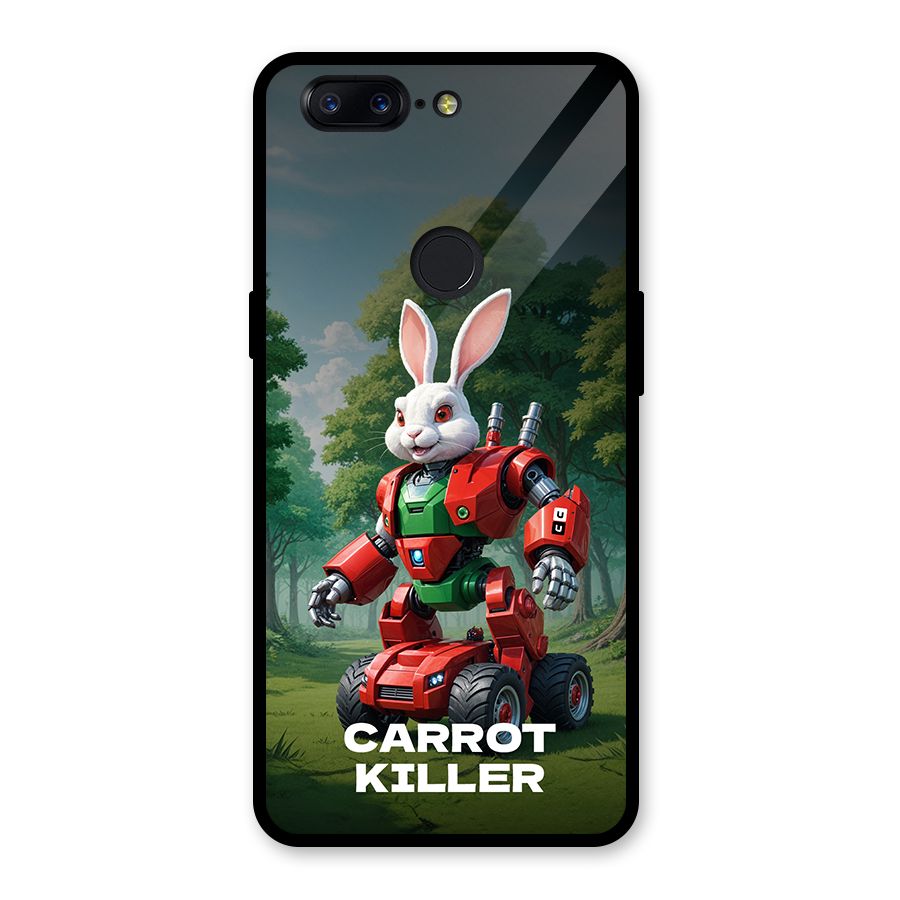 Carrot Killer Glass Back Case for OnePlus 5T