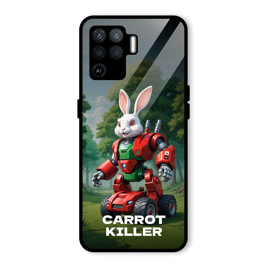 Carrot Killer Glass Back Case for Oppo F19 Pro