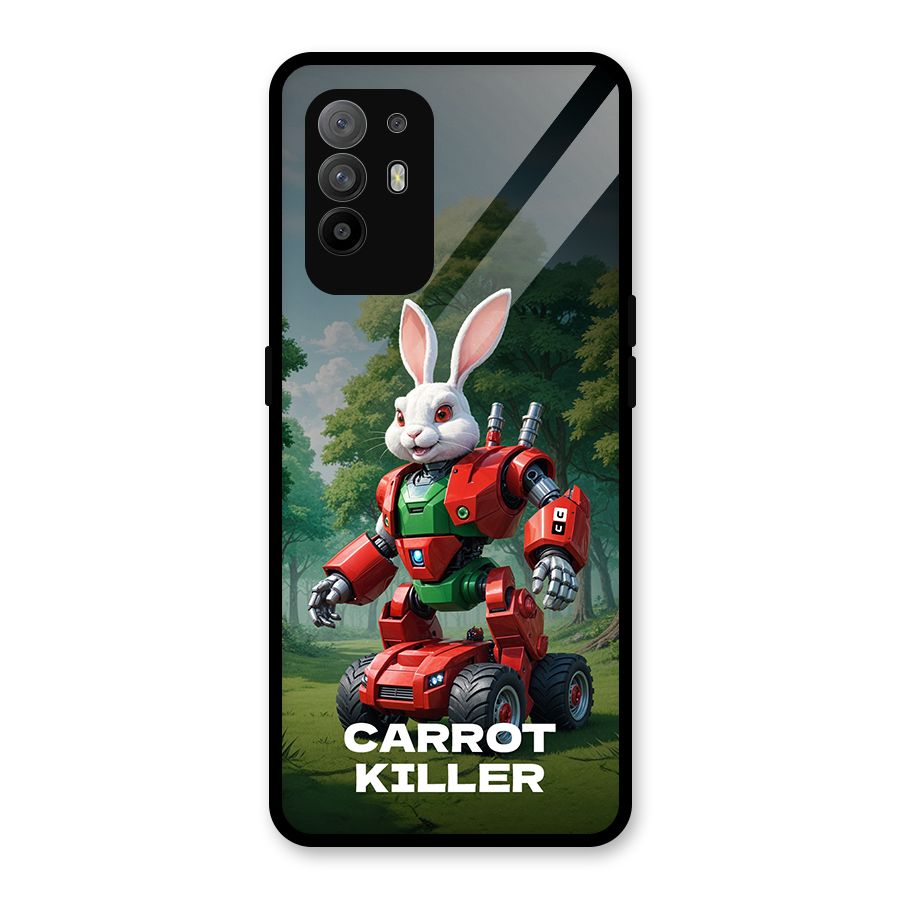 Carrot Killer Glass Back Case for Oppo F19 Pro Plus 5G
