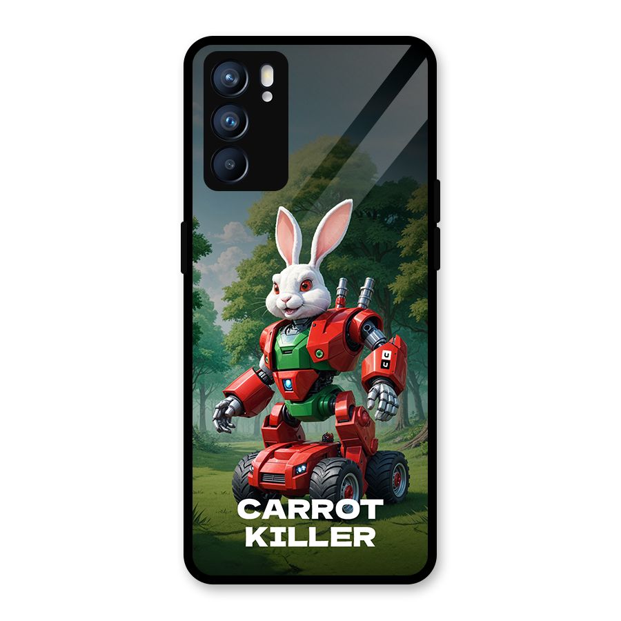 Carrot Killer Glass Back Case for Oppo Reno6 5G