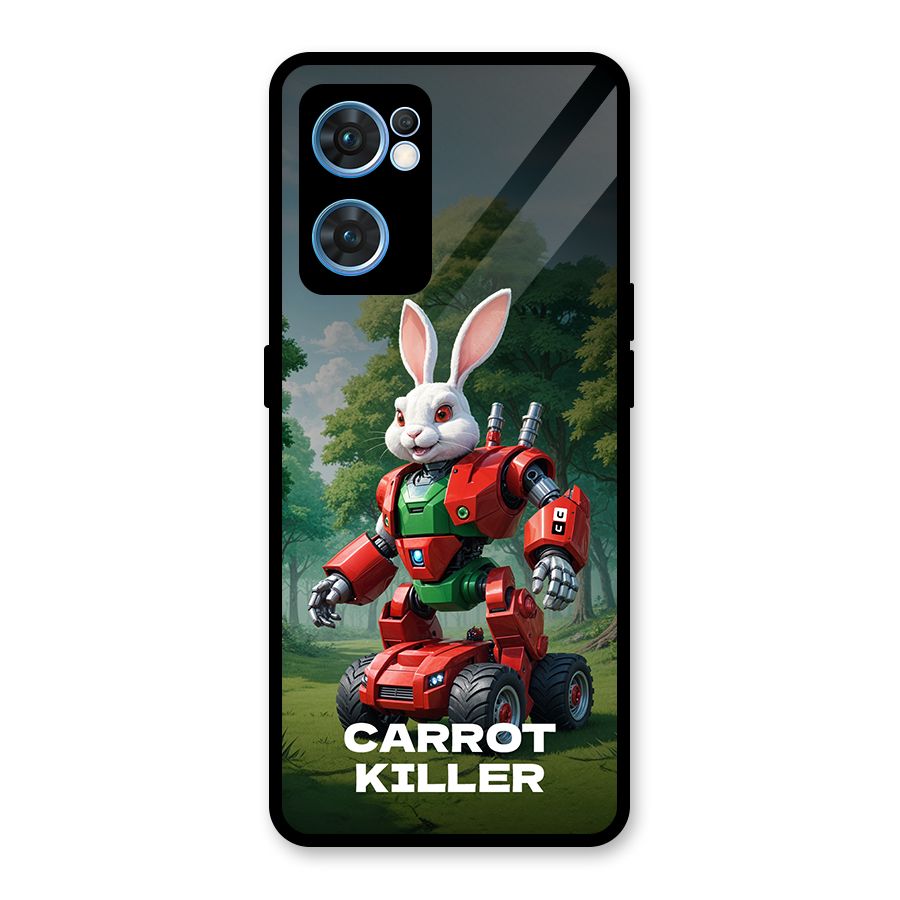Carrot Killer Glass Back Case for Oppo Reno7 5G