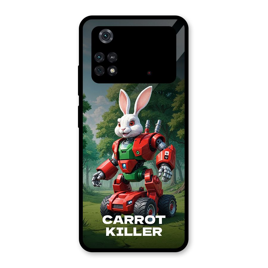 Carrot Killer Glass Back Case for Poco M4 Pro 4G