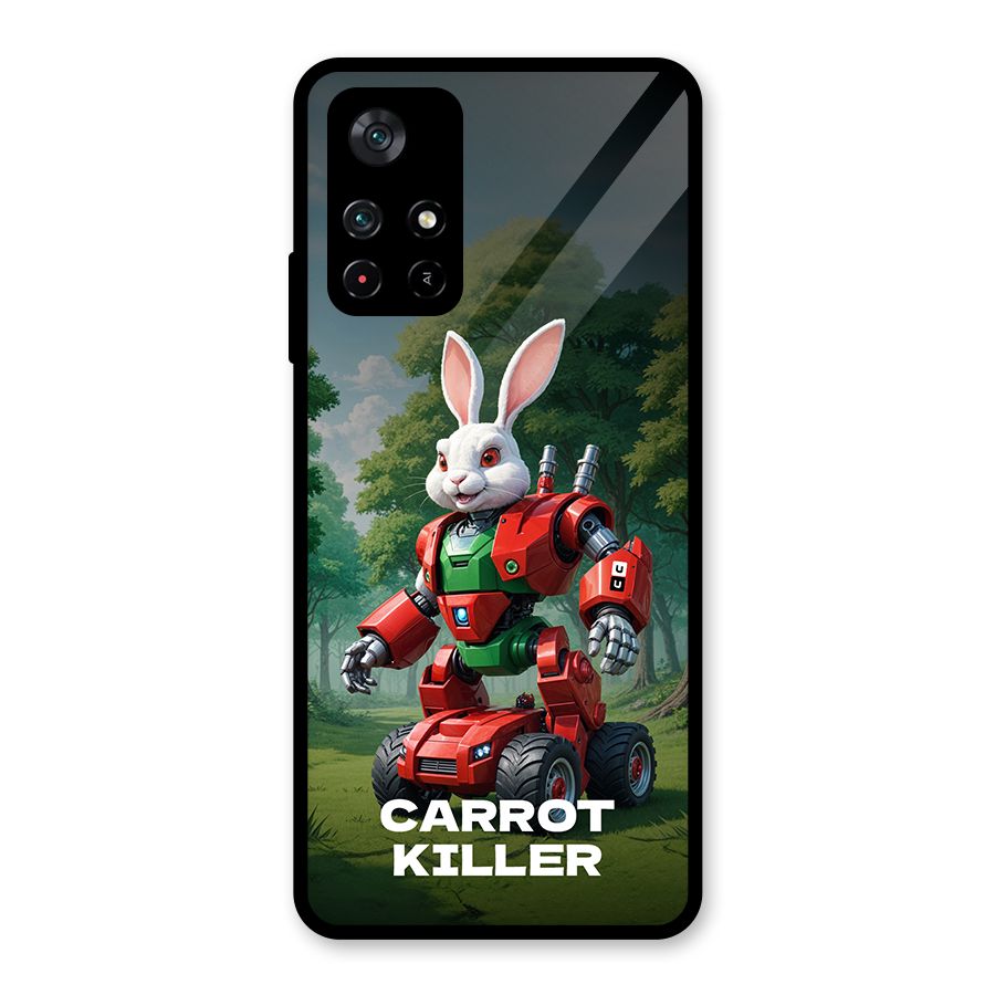 Carrot Killer Glass Back Case for Poco M4 Pro 5G