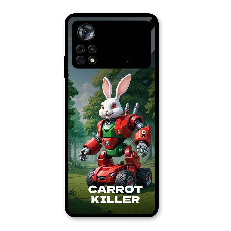Carrot Killer Glass Back Case for Poco X4 Pro 5G