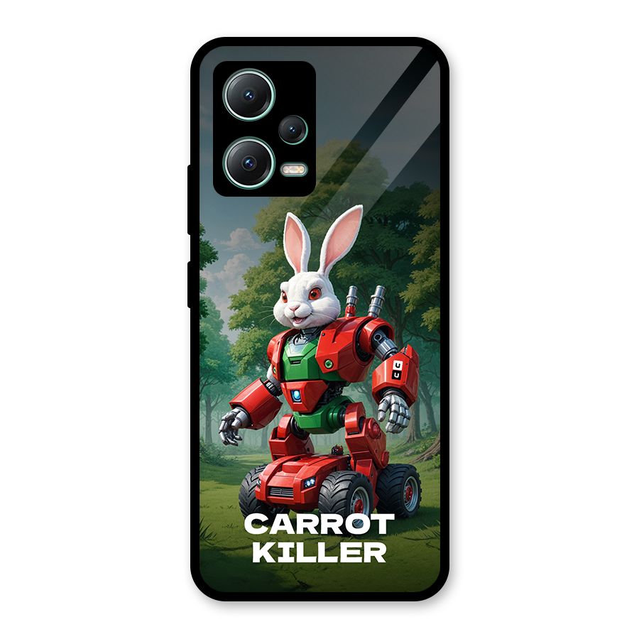 Carrot Killer Glass Back Case for Poco X5