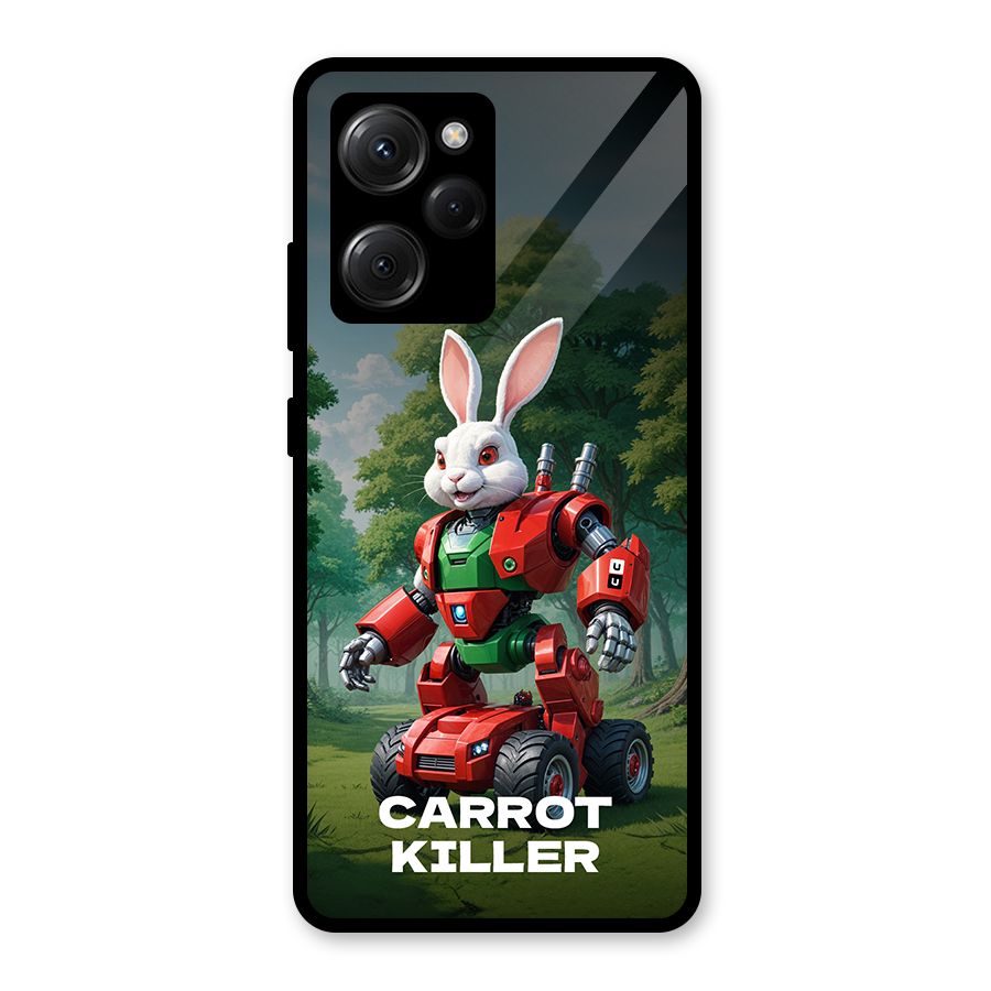 Carrot Killer Glass Back Case for Poco X5 Pro