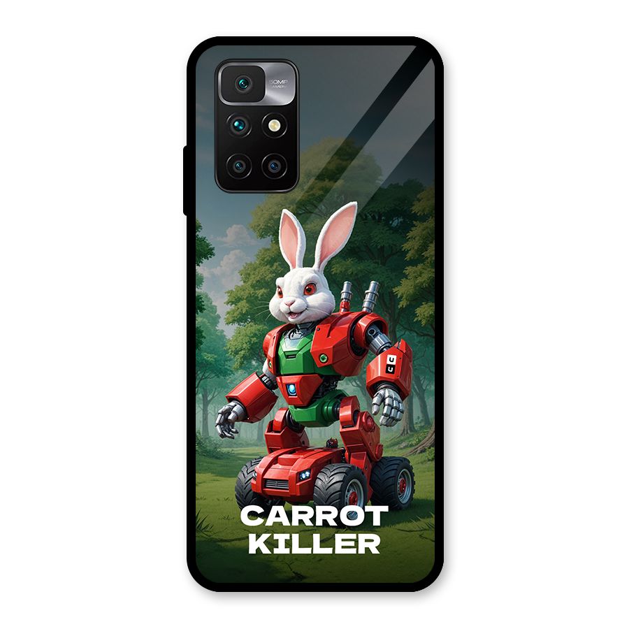 Carrot Killer Glass Back Case for Redmi 10 Prime