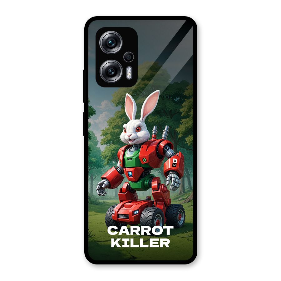 Carrot Killer Glass Back Case for Redmi K50i