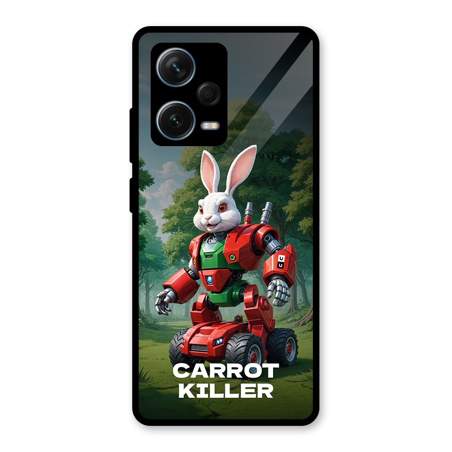Carrot Killer Glass Back Case for Redmi Note 12 Pro Plus 5G