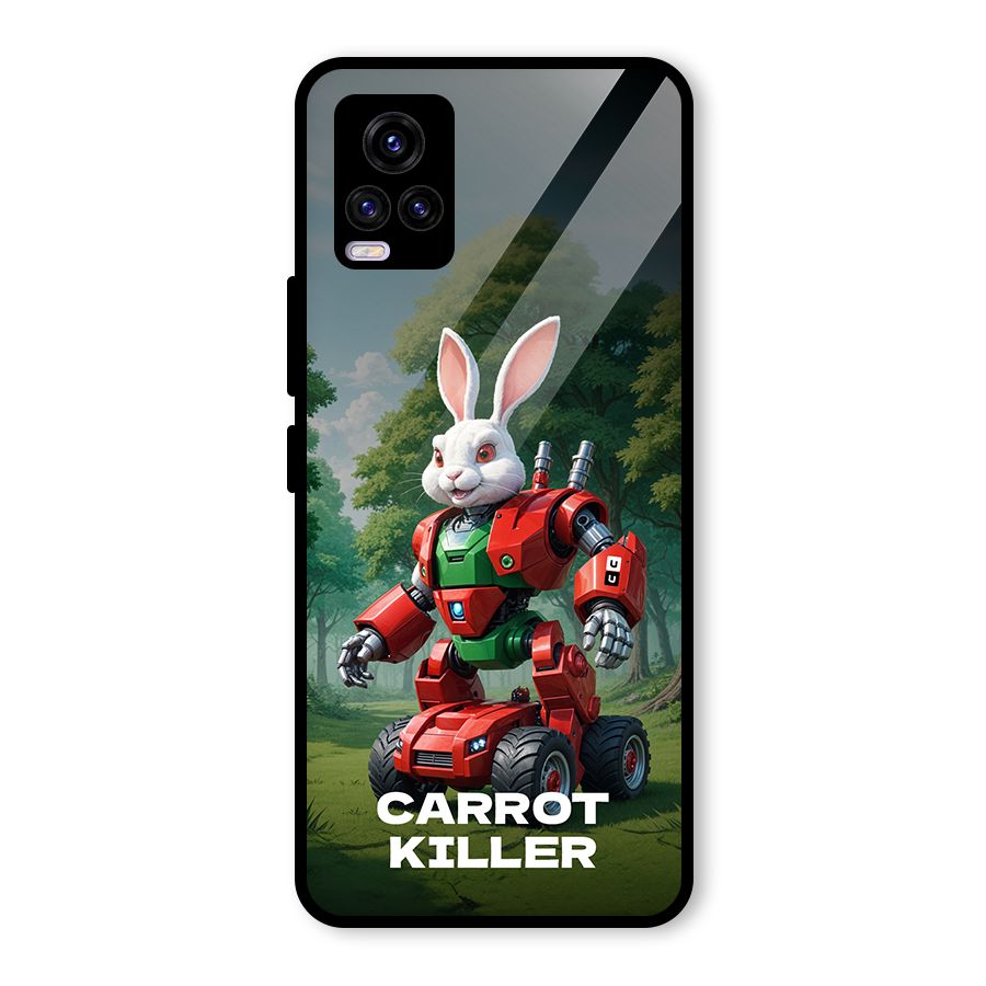 Carrot Killer Glass Back Case for Vivo V20 2021