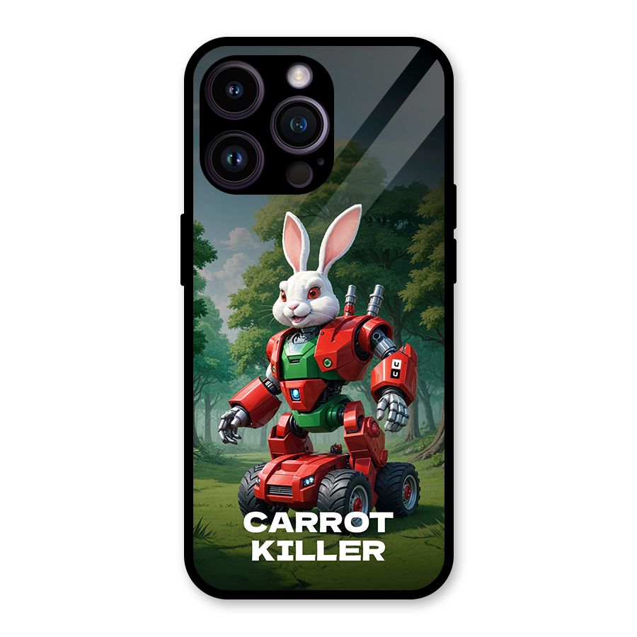 Carrot Killer Glass Back Case for iPhone 14 Pro Max