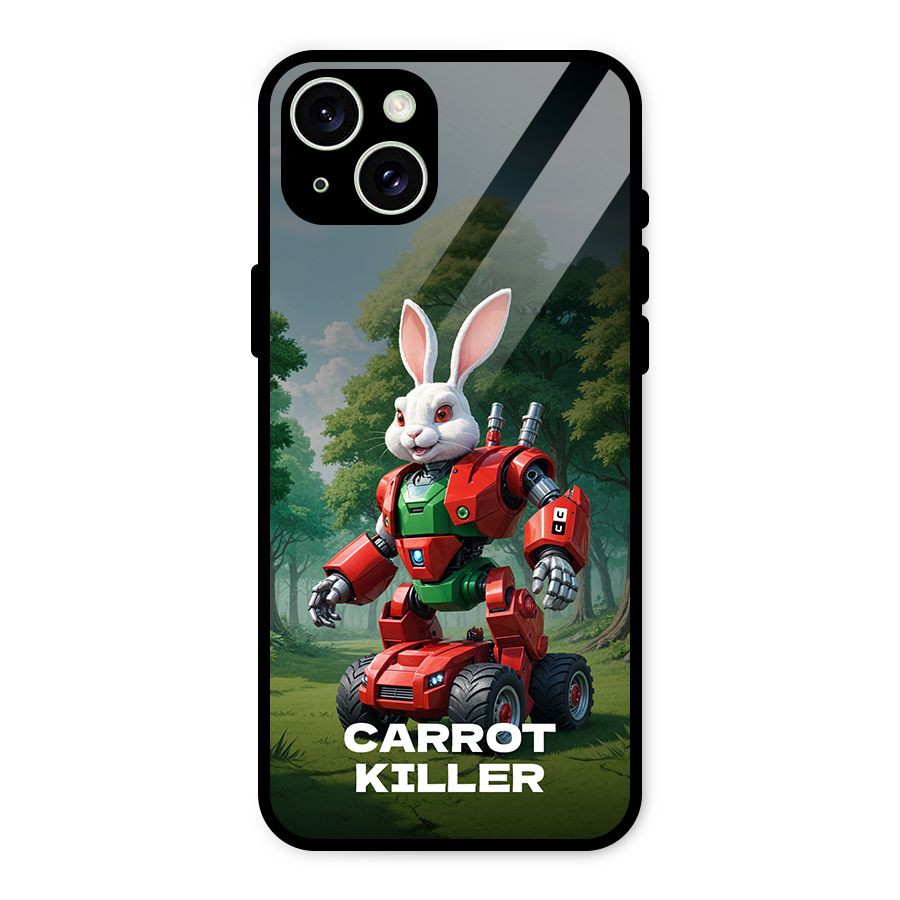 Carrot Killer Glass Back Case for iPhone 15 Plus