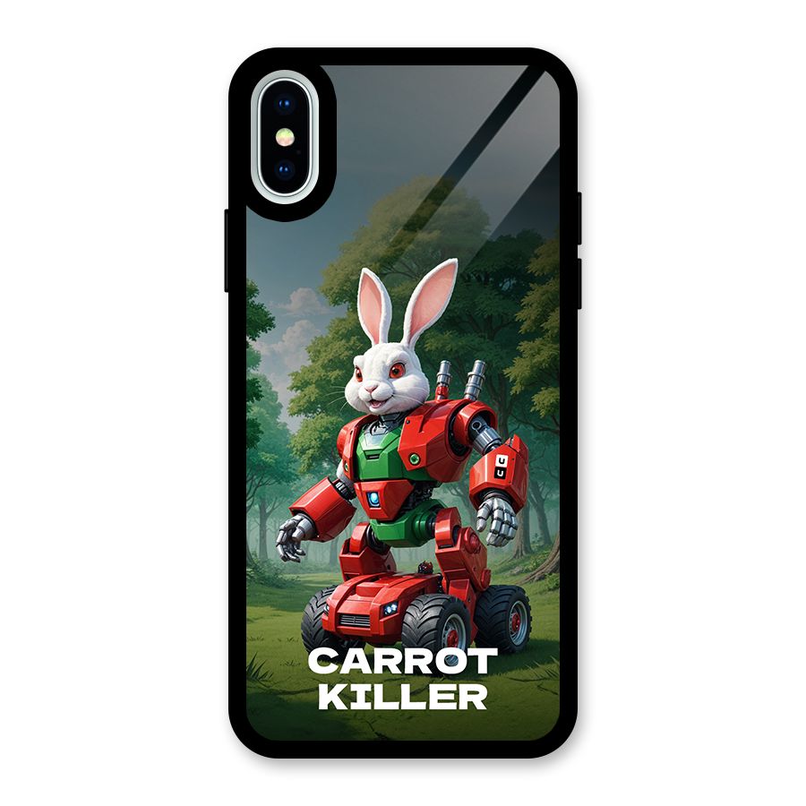 Carrot Killer Glass Back Case for iPhone XS