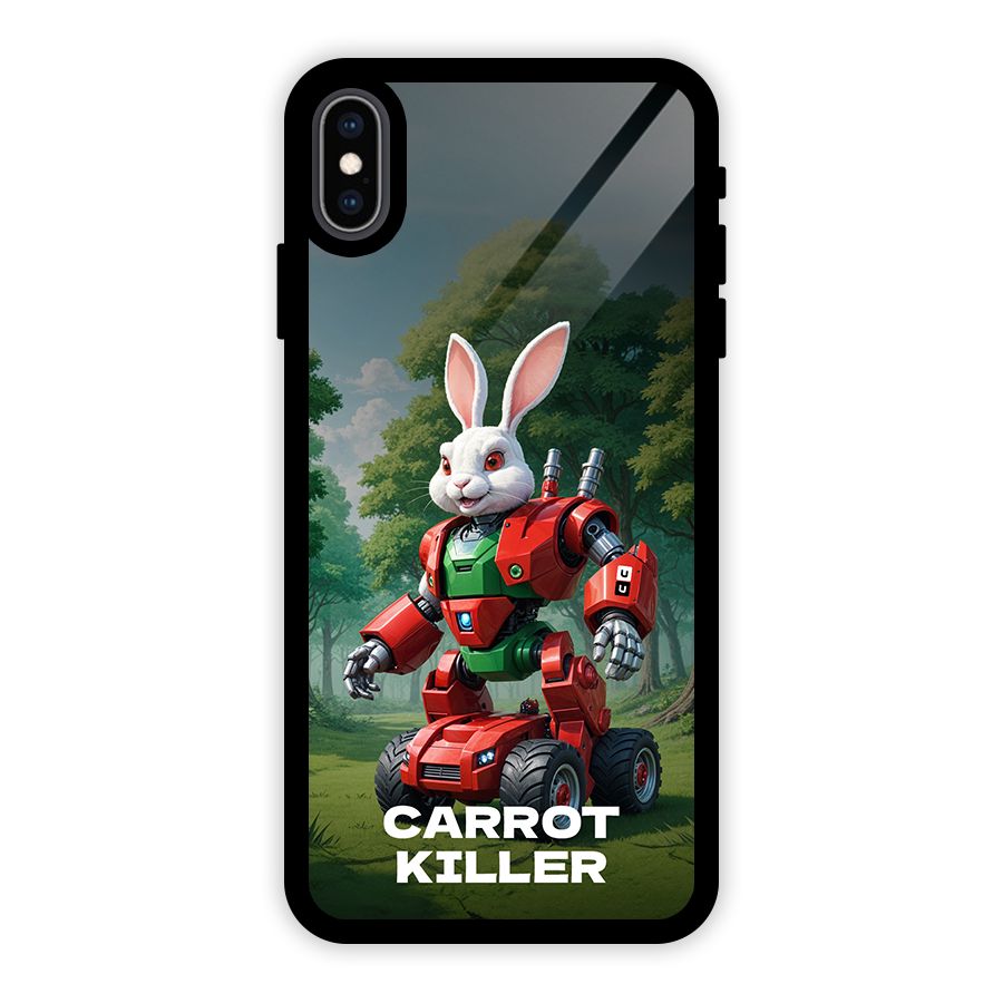 Carrot Killer Glass Back Case for iPhone XS Max