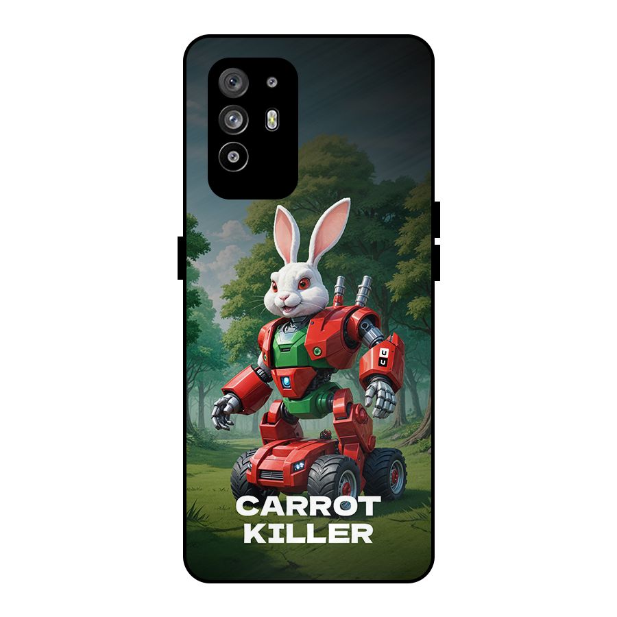 Carrot Killer Metal Back Case for Oppo F19 Pro Plus 5G