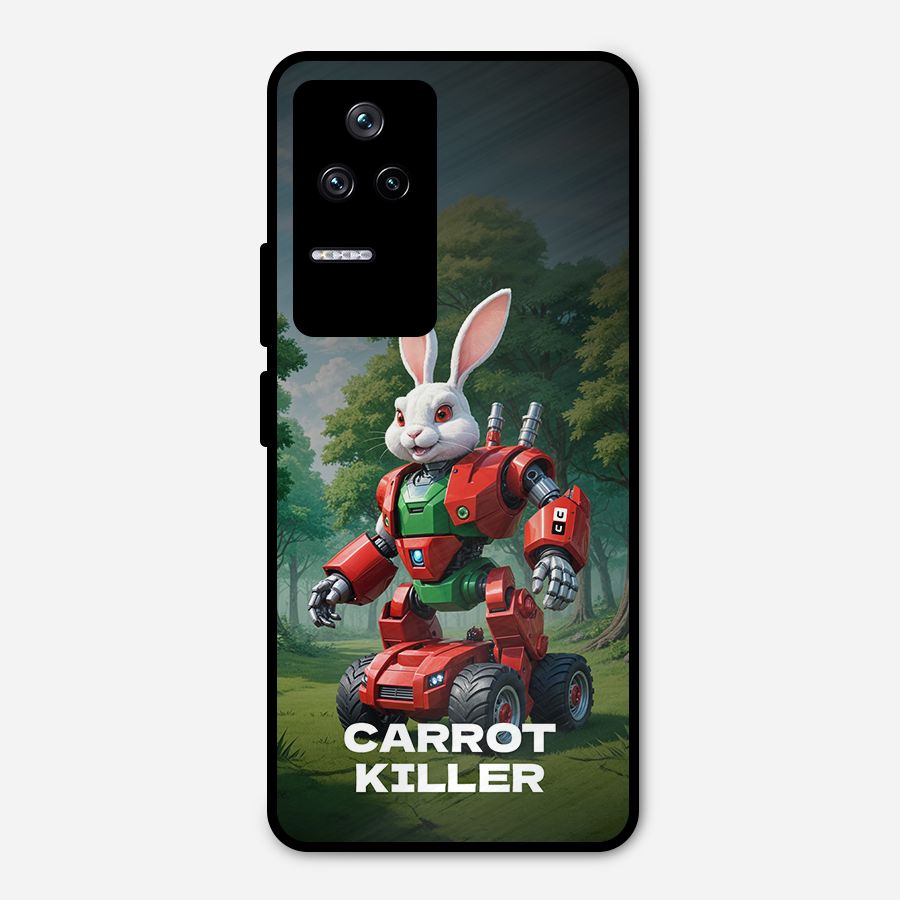 Carrot Killer Metal Back Case for Poco F4 5G