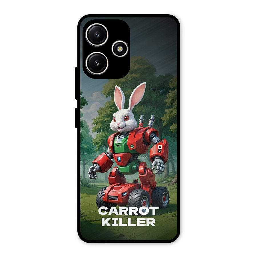 Carrot Killer Metal Back Case for Poco M6 Pro