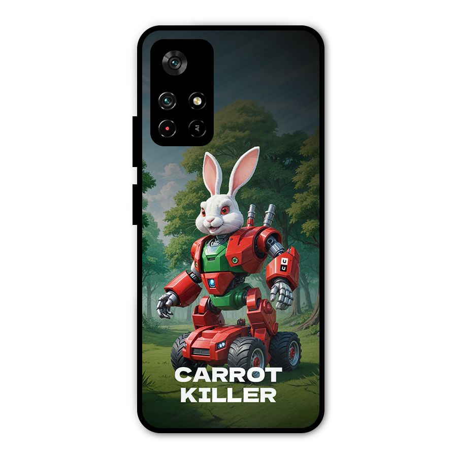 Carrot Killer Metal Back Case for Redmi Note 11T 5G