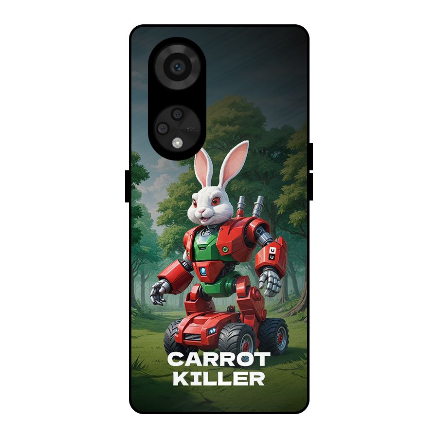 Carrot Killer Metal Back Case for Reno8 T 5G