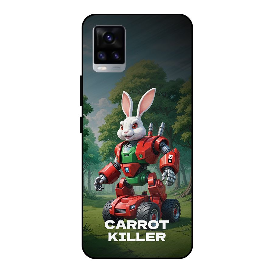 Carrot Killer Metal Back Case for Vivo V20 2021