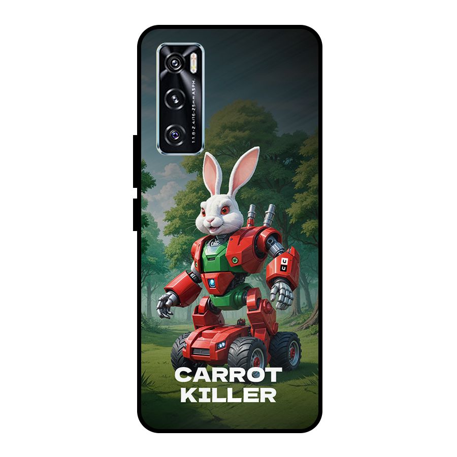 Carrot Killer Metal Back Case for Vivo V20 SE