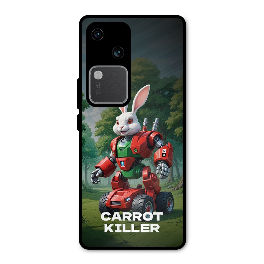 Carrot Killer Metal Back Case for Vivo V30 Pro