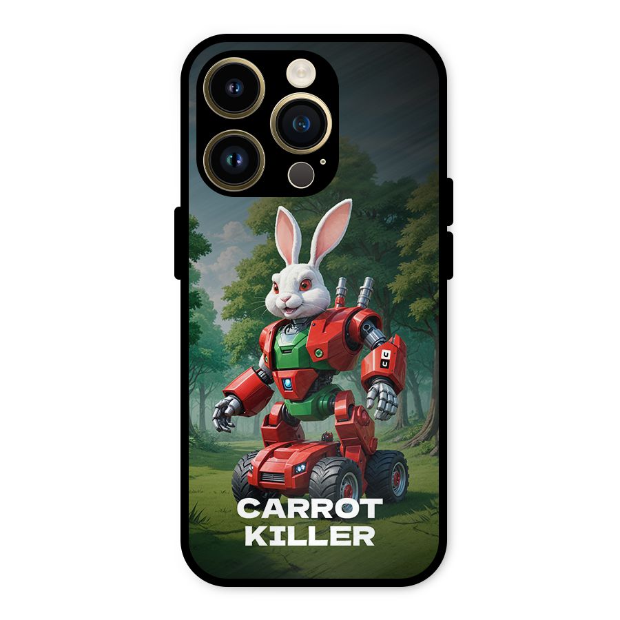 Carrot Killer Metal Back Case for iPhone 14 Pro