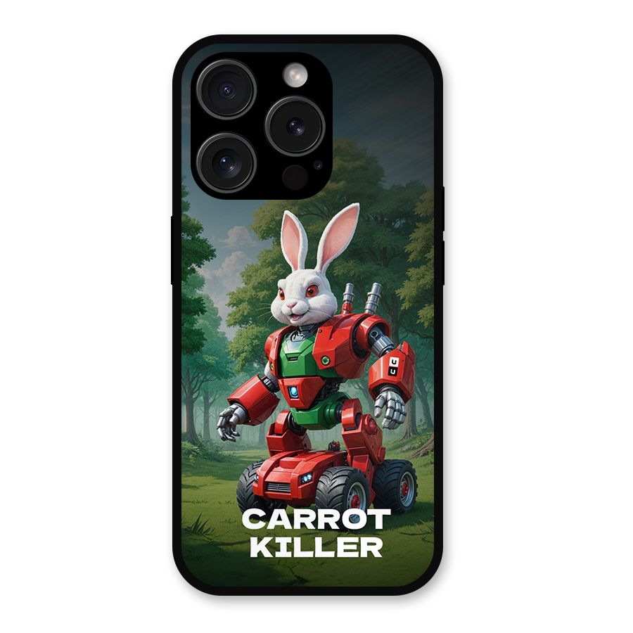 Carrot Killer Metal Back Case for iPhone 15 Pro