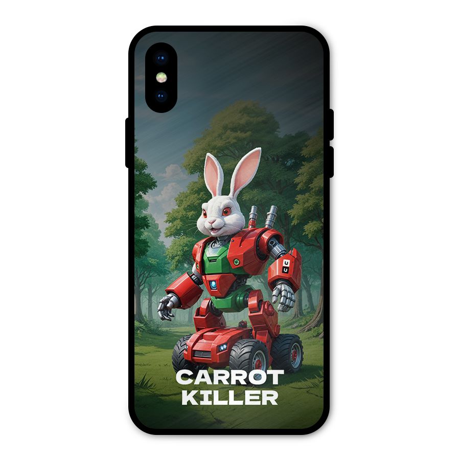 Carrot Killer Metal Back Case for iPhone X