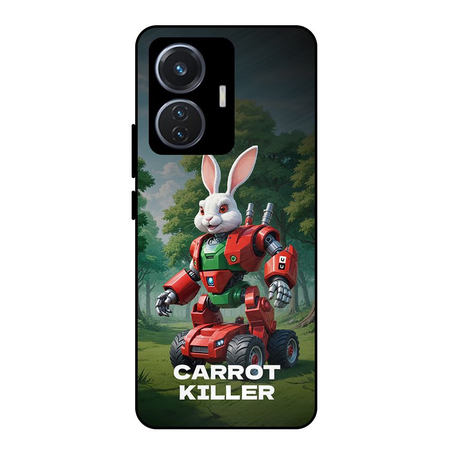 Carrot Killer Metal Back Case for iQOO Z6 44W