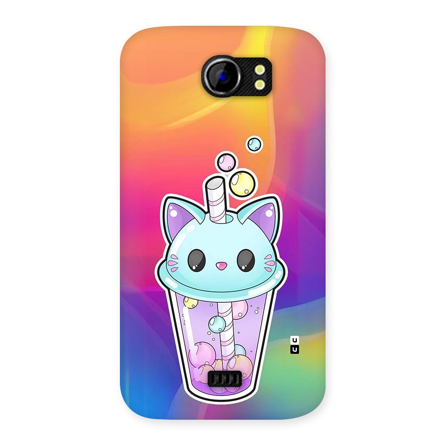 Cat Drink Back Case for Canvas 2 A110