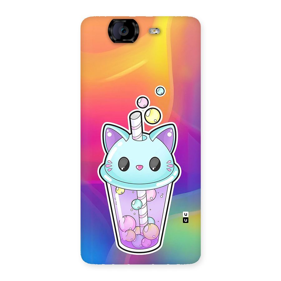 Cat Drink Back Case for Canvas Knight A350