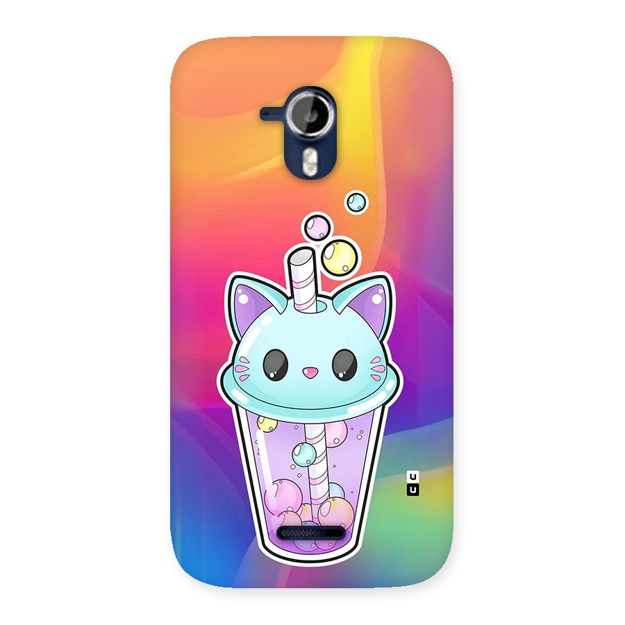 Cat Drink Back Case for Canvas Magnus A117