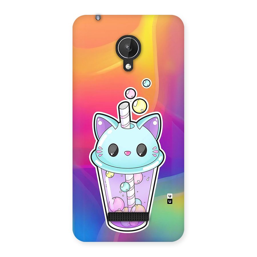 Cat Drink Back Case for Canvas Spark Q380