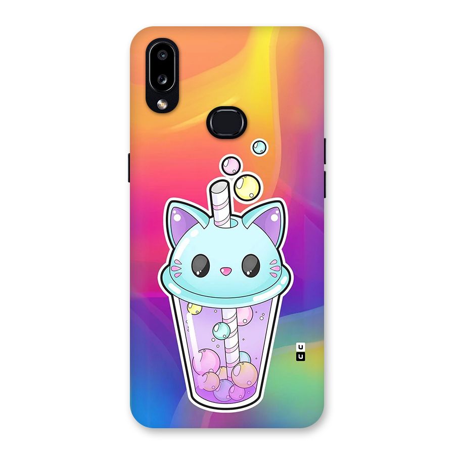Cat Drink Back Case for Galaxy A10s